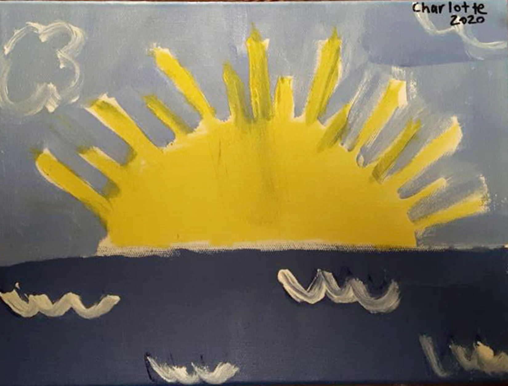 Sun over water